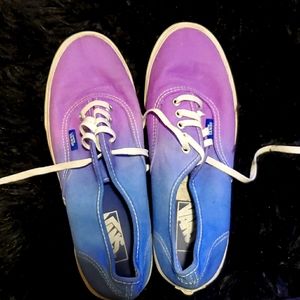 Ombre blue and purple vans